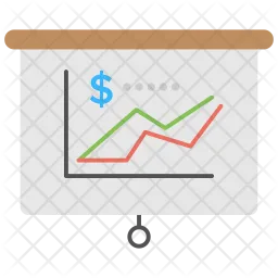 Revenues graph  Icon