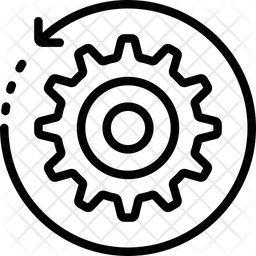 Reverse Engineering Icon - Download in Line Style