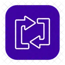 Reversible Arrows Upward Arrow Two Way Arrows Icon