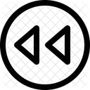 Reverso Para Tras Media Player Ícone