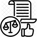 審査、裁判、検査 アイコン