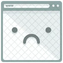 Sad Webpage Review Icon