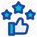 Review Rating Stars Icon
