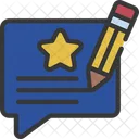 Write Review Message Icon