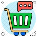 Avaliacao De Compras Classificacao De Compras Feedback De Compras Ícone