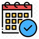 Revisar calendario de cheques  Icono