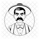 Revolutionary Leader Character Person Icon