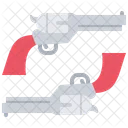 Revolver Pistol Duel Icon