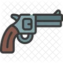 Revolver Pistol Military Icon