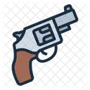 Revolver Pistol Gun 아이콘