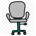 Revolving Chair Desk Icon