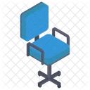 회전식 사무실 의자 의자 팔걸이 의자 아이콘