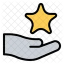 Reward Hand Stars Icon