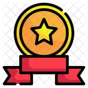 Reward Star Circle Icon