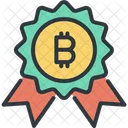 Bitcoin Reward Award Icon