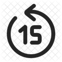 Rewind Seconds Back Icon
