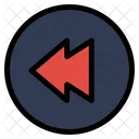 Multimedia Rewind Icon