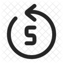 Rewind Seconds Back Icon
