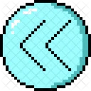 Rewind Side Pixel Art Icon