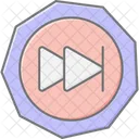 Rewind Button Lineal Color Icon Icon