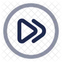 Rewind Forward Circle Icon