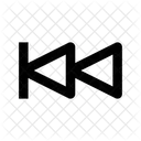 Backward Step Multimedia Icon