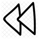 Rewind Previous Back Icon