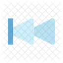 Backward Step Multimedia Icon