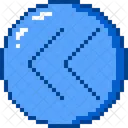 Rewind Side Pixel Art Icon