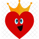 Corazon De Rey Corona De Amor Corazon Real Icono