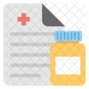 Rezept Medizin Diagramm Icon