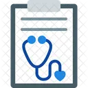 Rezept Arztbericht Gesundheitsbericht Symbol