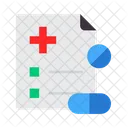 Rezept Arztbericht Medizin Symbol