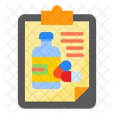 Rezept Medizin Zwischenablage Symbol
