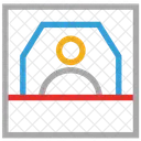 Vorderseite Schreibtisch Hotel Symbol