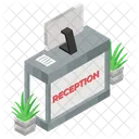 Empfang Willkommen Hotelrezeption Symbol