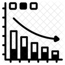 Rezessionsanalyse Rezession Degression Symbol