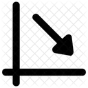 Rezessionsdiagramm Geschaftsanalyse Geschaftsverlust Symbol