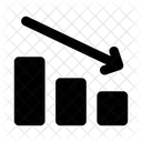 Rezessionsdiagramm Balkendiagramm Datenanalyse Symbol