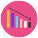 Rezessionsdiagramm Geschaftsanalyse Verlustdiagramm Symbol