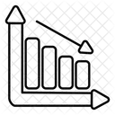 Rezessionsdiagramm Rezessionsgraph Datenanalyse Symbol