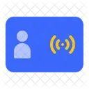 Rfid Nfc Key Card Icon