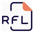 Rfl Datei Audiodatei Audioformat Symbol