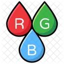 Interlocking Diagram Rgb Color Model Icon