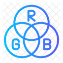 Rgb Chromatic Rgb Print Icon
