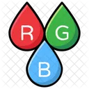 연동 다이어그램 Rgb 컬러 모델 아이콘