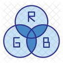 RGB 색상 색상 색상 조합 아이콘