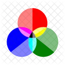 Rgb Shade Double Rgb Color Icono