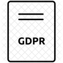 RGPD Confidentialite Des Donnees Document RGPD Icône