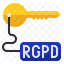 Rgpd Acceso Clave Icon